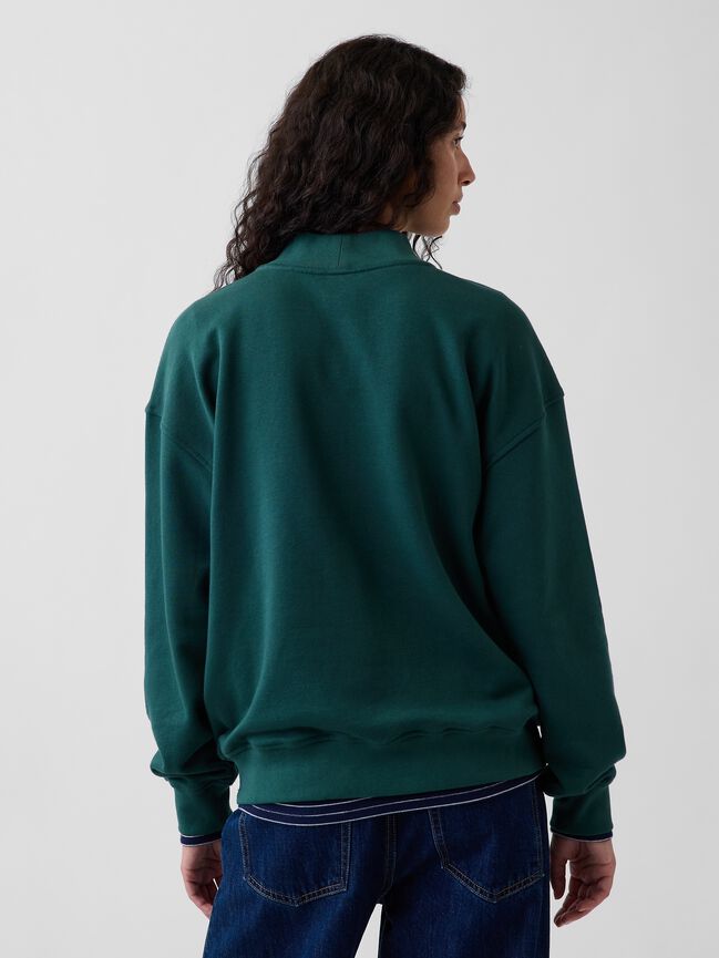 VintageSoft Oversized Mockneck Logo Sweatshirt gap vintagesoft oversized mockneck logo sweatshirt