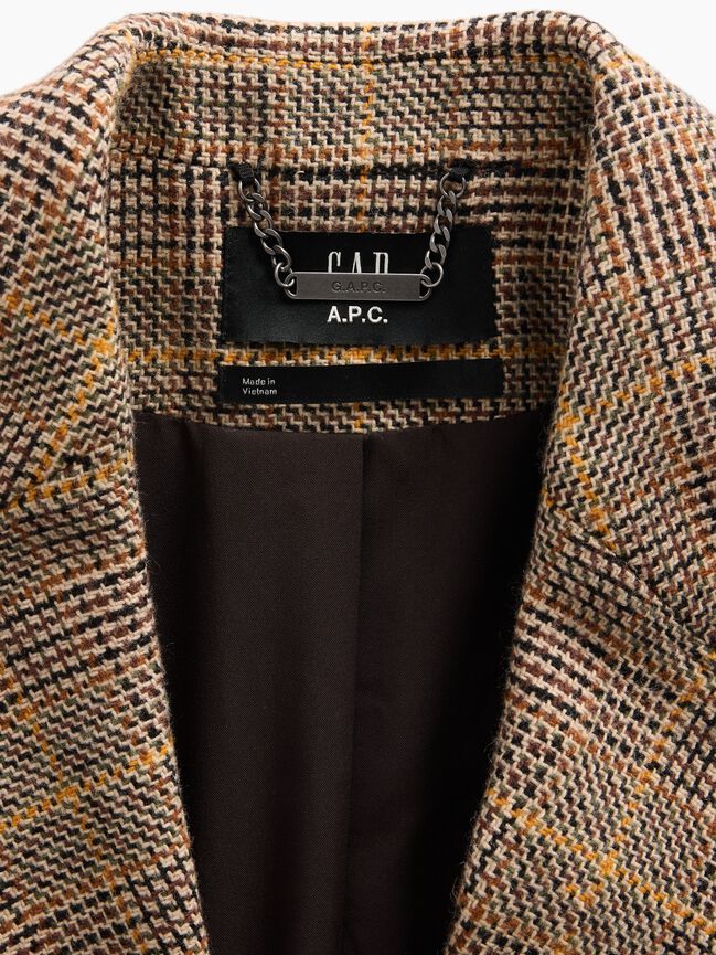 Gap × A.P.C. Wool-Blend Relaxed Blazer gap a p c wool blend relaxed blazer