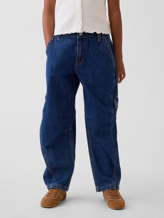 Kids Barrel Cargo Jeans gap kids barrel cargo jeans