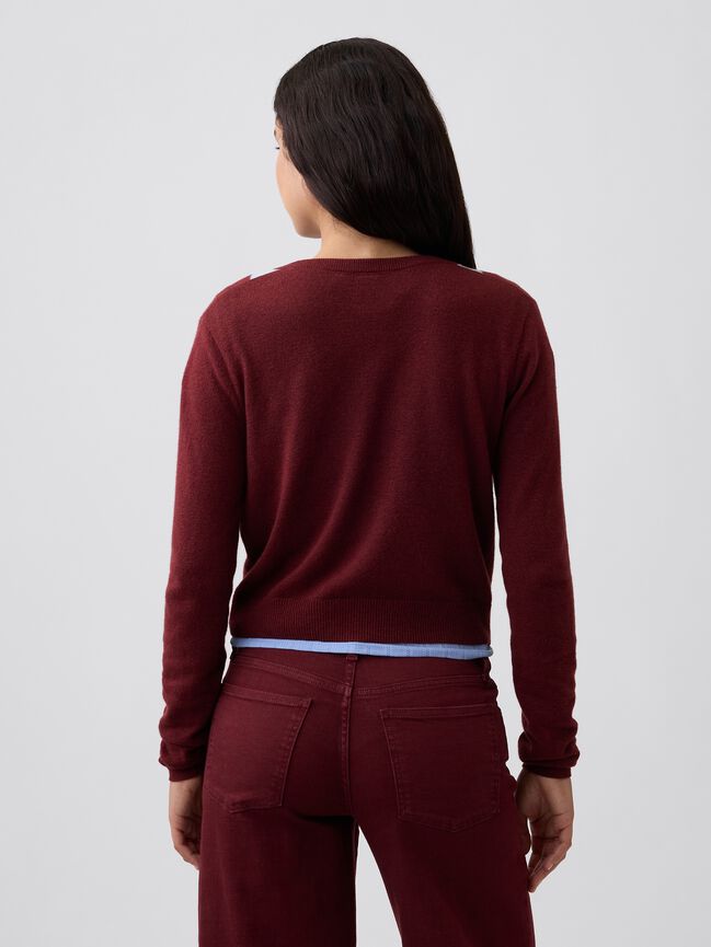 CashSoft Cropped Crewneck Cardigan gap cashsoft cropped crewneck cardigan