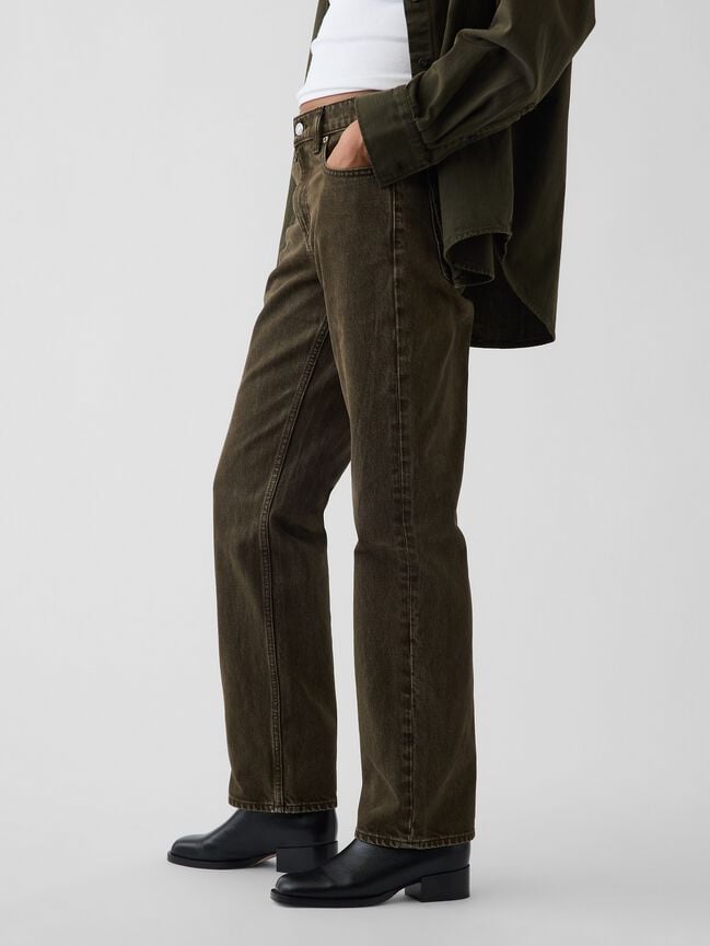Mid Rise Straight Taper Jeans gap mid rise straight taper jeans