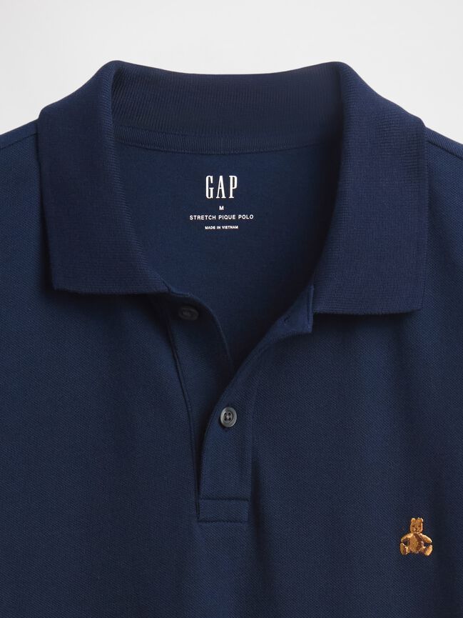 Brannan Bear Stretch Pique Polo Shirt gap brannan bear stretch pique polo shirt