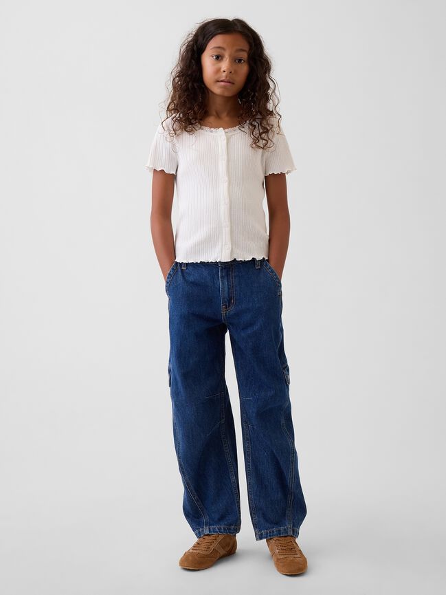 Kids Barrel Cargo Jeans gap kids barrel cargo jeans