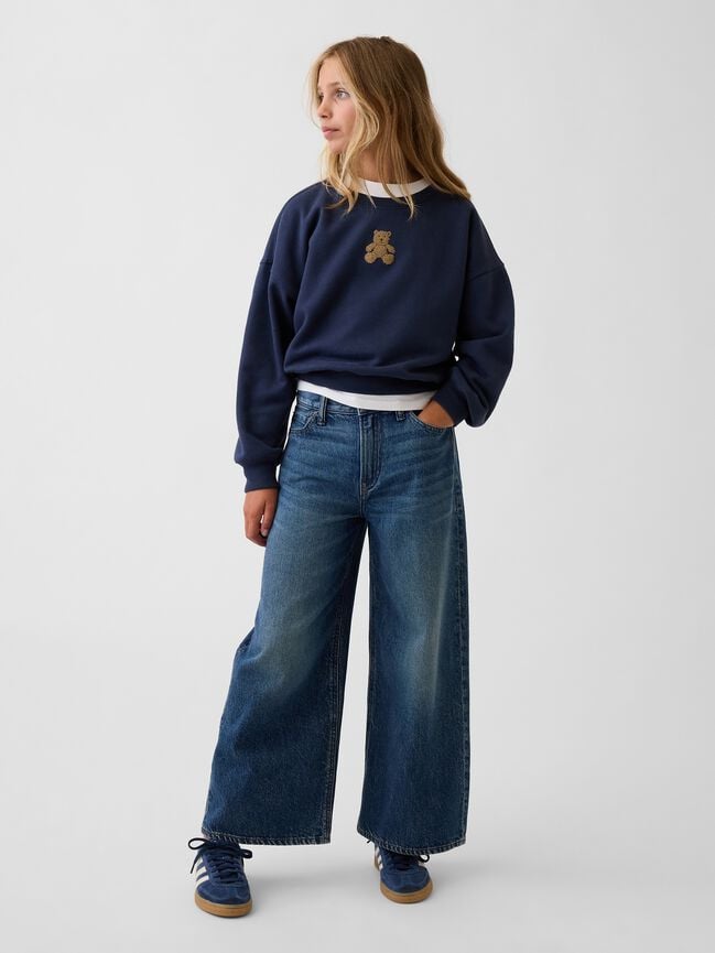Kids VintageSoft Wedge Sweatshirt gap kids vintagesoft wedge sweatshirt