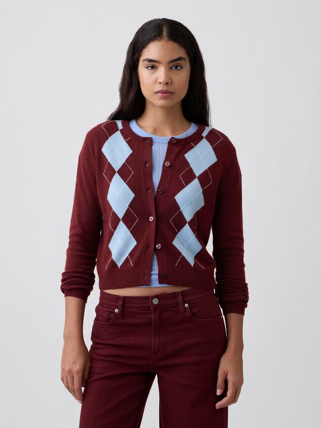 CashSoft Cropped Crewneck Cardigan gap cashsoft cropped crewneck cardigan