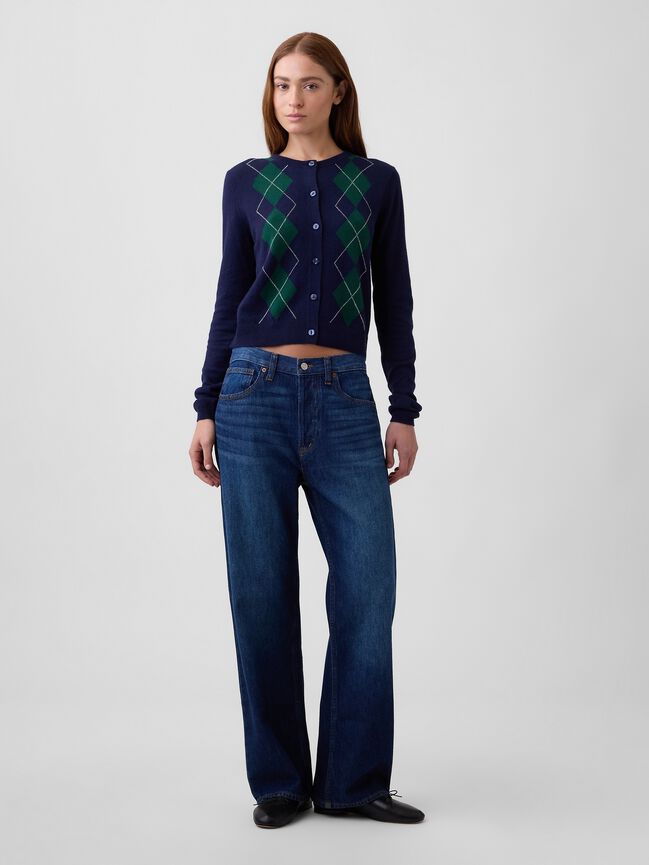 CashSoft Cropped Crewneck Cardigan gap cashsoft cropped crewneck cardigan