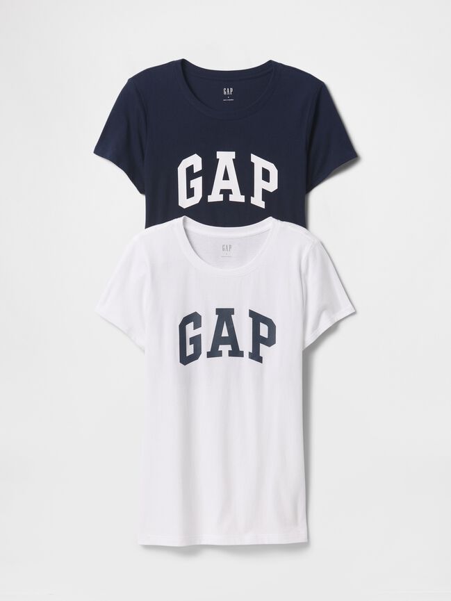 تي شيرت بشعار Gap (عبوة من قطعتين) تي شيرت بشعار gap عبوة من قطعتين