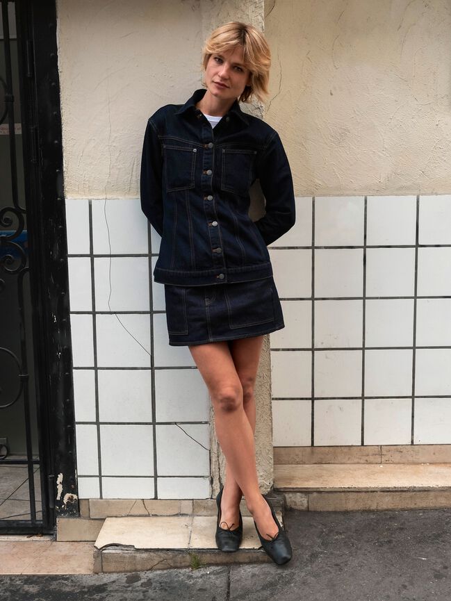 Gap × A.P.C. Structured Denim Jacket gap a p c structured denim jacket