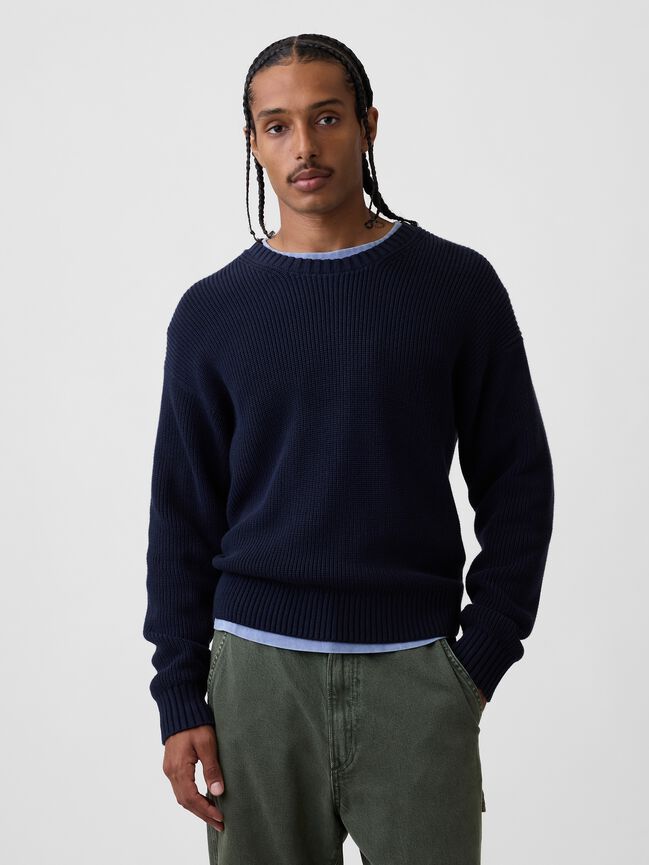 Relaxed Shaker Sweater gap relaxed shaker sweater