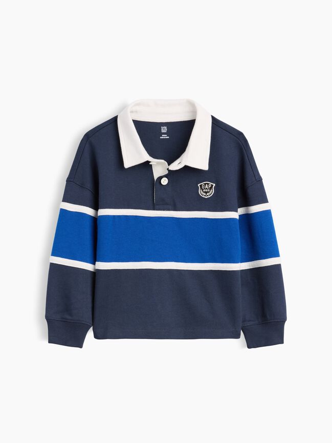 Baby & Toddler Colorblock Rugby Polo Shirt gap baby toddler colorblock rugby polo shirt