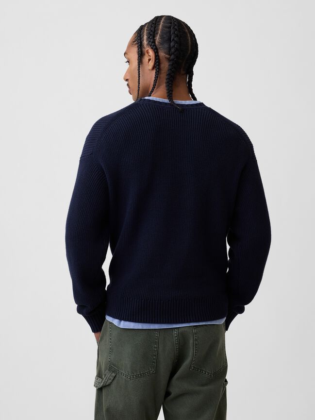 Relaxed Shaker Sweater gap relaxed shaker sweater