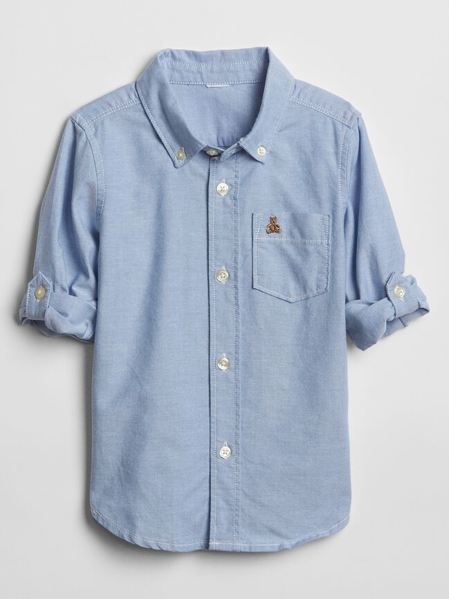 Toddler Oxford Convertible Shirt gap toddler oxford convertible shirt