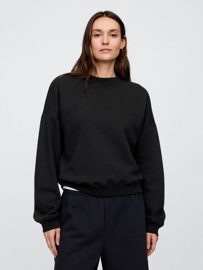 Relaxed Wedge Crewneck Sweatshirt gap relaxed wedge crewneck sweatshirt