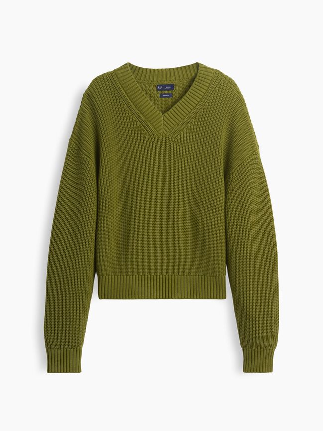 100% Cotton Oversized Shaker Sweater gap 100 cotton oversized shaker sweater