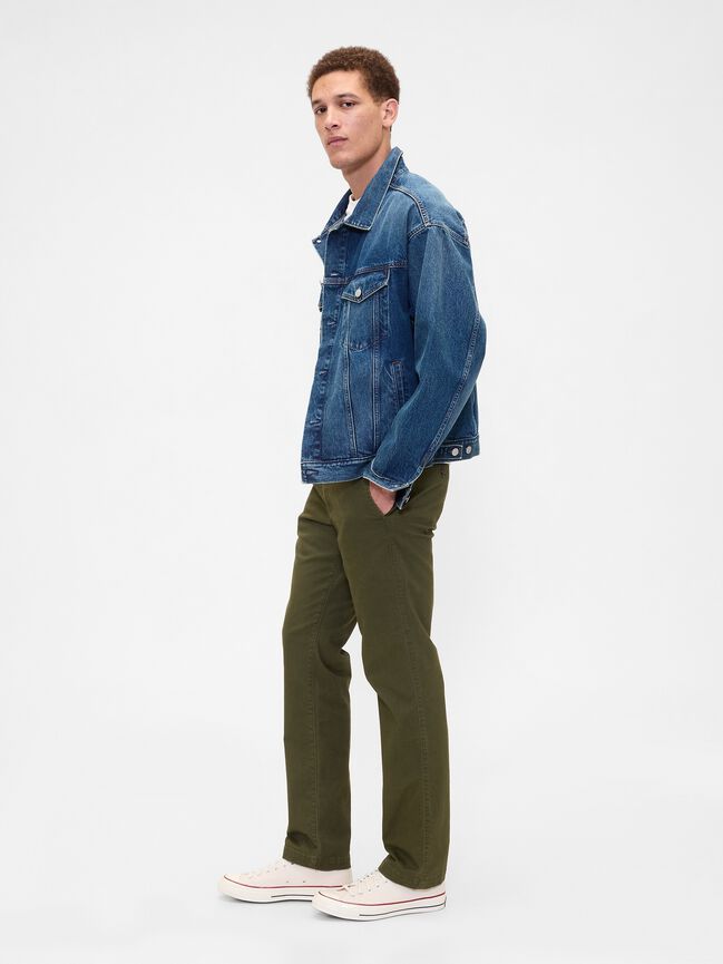 Essential Khakis in Straight Fit with GapFlex essential khakis in straight fit with gapflex