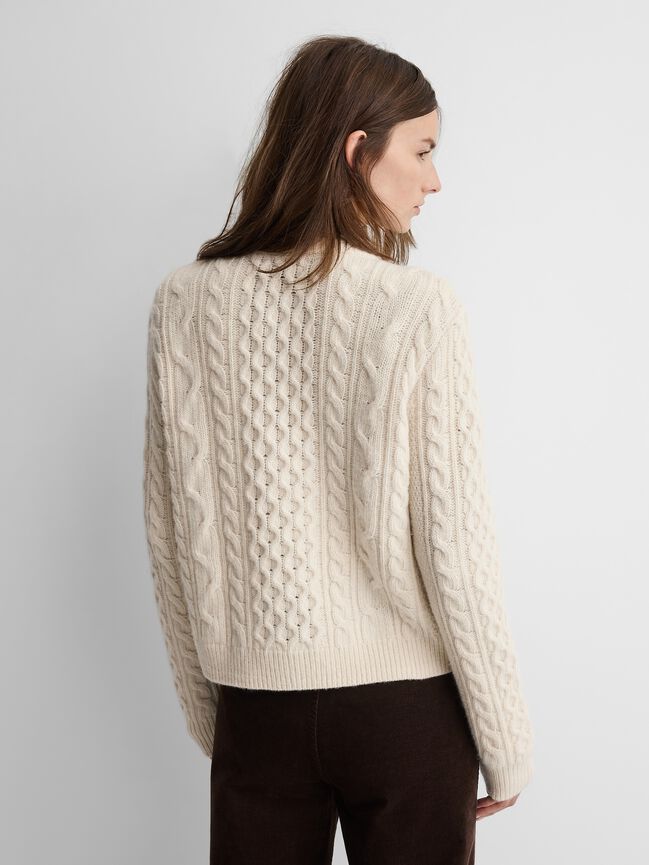 Gap × A.P.C. Wool Cable-Knit Cardigan gap a p c wool cable knit cardigan