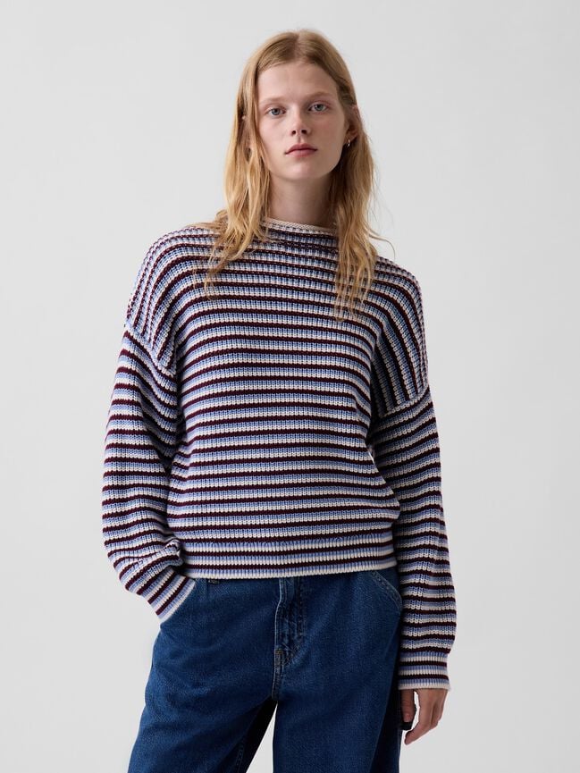 100% Cotton Oversized Rollneck Sweater gap 100 cotton oversized rollneck sweater