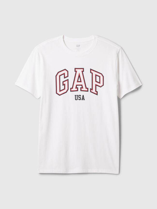 تي شيرت ناعم للاستخدام اليومي بشعار Gap USA تي شيرت ناعم للاستخدام اليومي بشعار gap usa