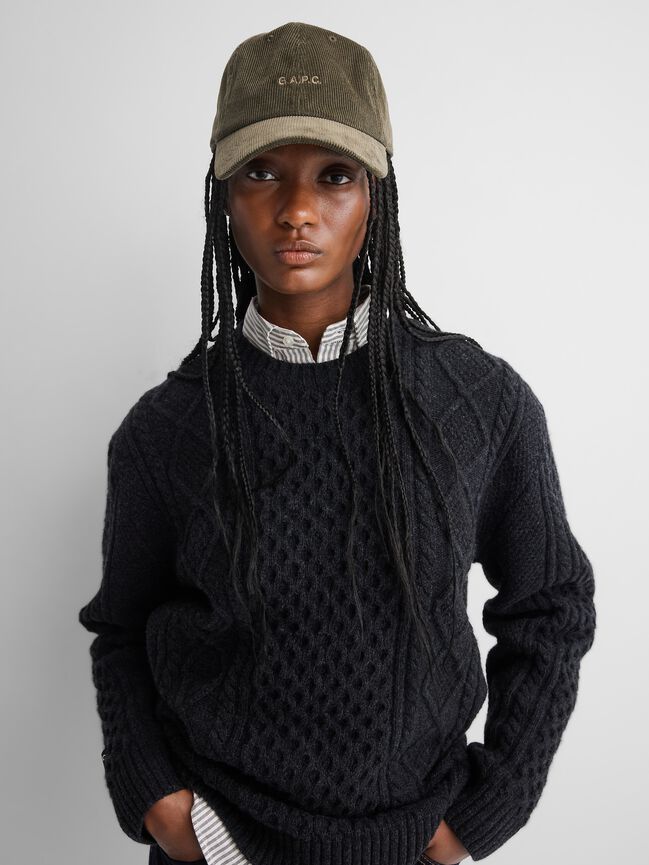 Gap × A.P.C. Logo Corduroy Baseball Hat gap a p c logo corduroy baseball hat
