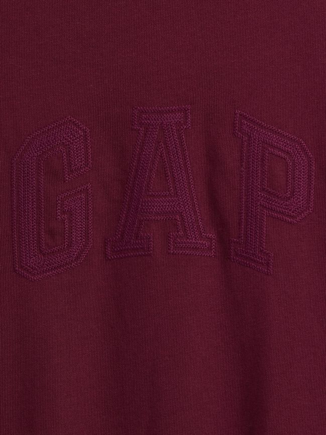 تي شيرت قصير مريح سميك بشعار Gap تي شيرت قصير مريح سميك بشعار gap