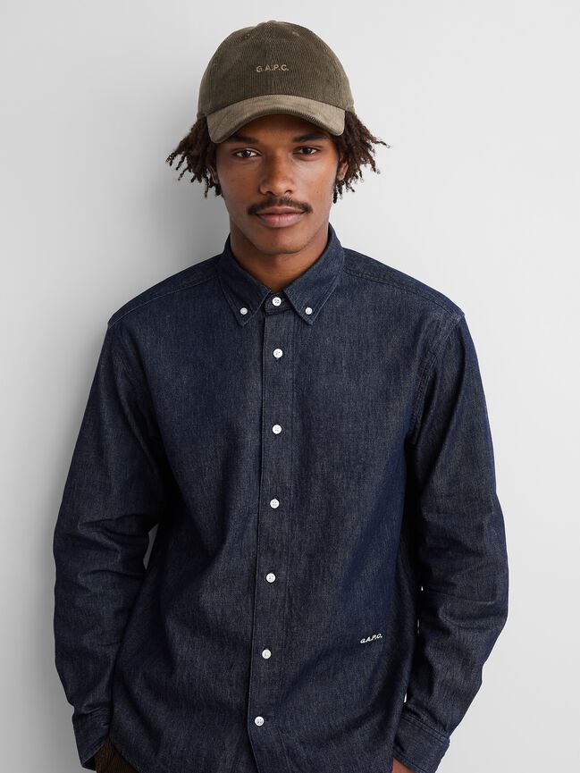 Gap × A.P.C. Logo Corduroy Baseball Hat gap a p c logo corduroy baseball hat