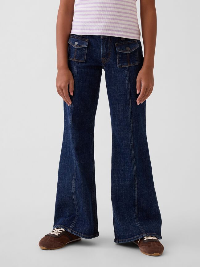Kids Low Rise Relaxed Flare Jeans gap kids low rise relaxed flare jeans
