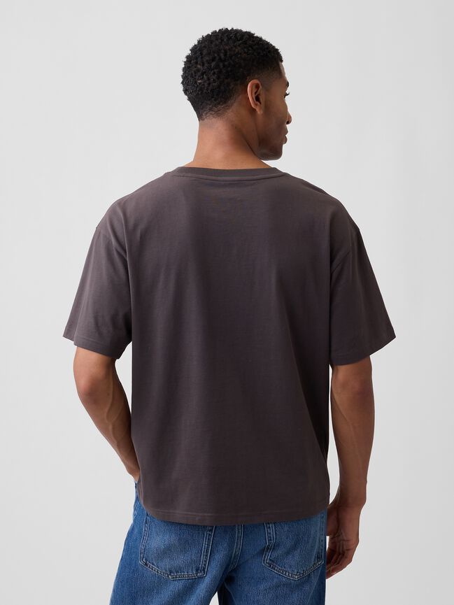 تي شيرت Vintage Soft بقصة مربعة gap تي شيرت vintage soft بقصة مربعة