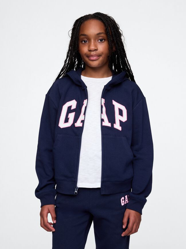 Kids Relaxed Gap Logo Zip Hoodie kids relaxed gap logo zip hoodie