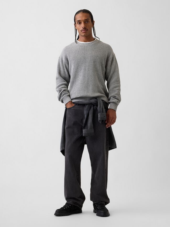Relaxed Shaker Sweater gap relaxed shaker sweater