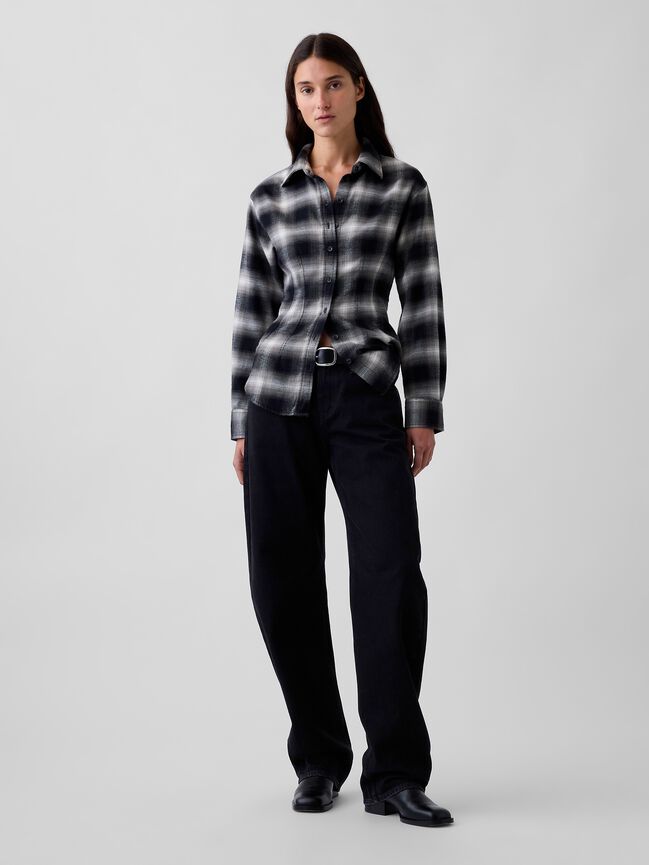 قميص كم طويل gap قميص كم طويل