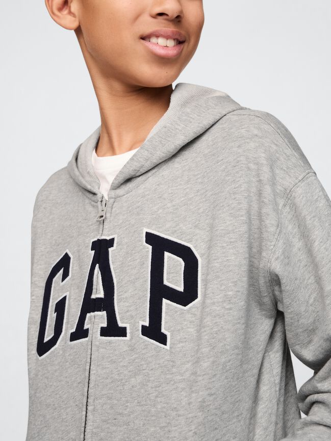 Kids Relaxed Gap Logo Zip Hoodie kids relaxed gap logo zip hoodie