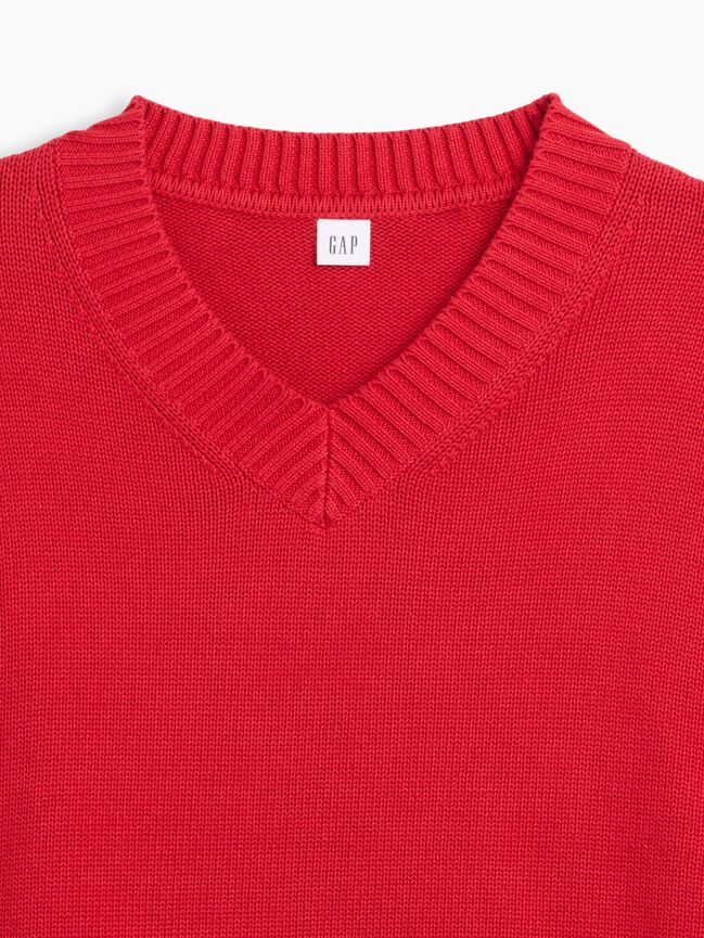 Oversized V-Neck Sweater gap oversized v neck sweater