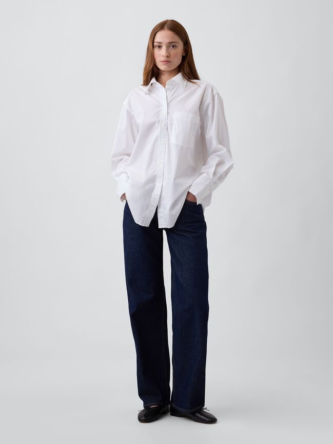 Poplin Big Shirt gap poplin big shirt